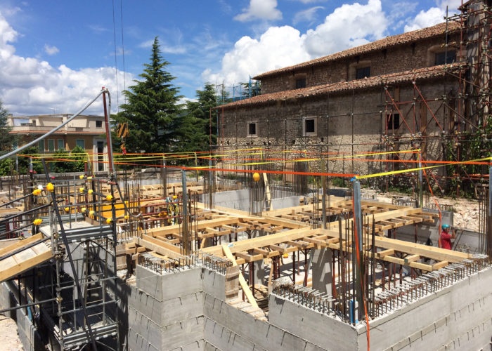 struttura intercapedine e carpenteria primo solaio